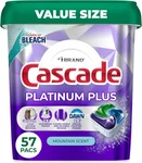 Cascade Platinum Plus Dishwasher Pods, Detergent, Detergent.... Fixed Price $40.04.