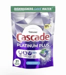 Cascade Platinum Plus Actionpacs Dishwasher Detergent 21 Count Spotless Shine. Fixed Price $17.95.