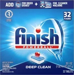 Finish Powerball Deep Clean Dishwasher Tabs 32 Read. Fixed Price $15.90.