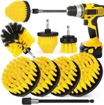 Drill Brush Attachment Set, 7 Pack 1/4IN Power Scrubber + Extend Long Rod,. Fixed Price $26.85.