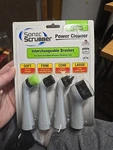 Sonic Scrubber Power Cleaner Interchangeable Brush Heads Kitchen Cleaning Tool. Fixed Price $9.09.
