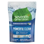 Seventh Generation Natural Automatic Dishwasher Detergent Packs, Free And Clear. Fixed Price $32.85.