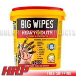 Big Wipes Heavy Duty Pro+ 240 Bucket Textured Scrub & Clean. Fixed Price $47.99.