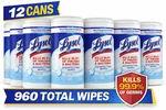 Lysol Disinfecting Wipes Crisp Linen 960 Total 12 Cans Commercial. Fixed Price $109.88.