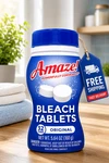 Amaze Ultra Concentrated Bleach Tablets 32PCS Original Scent Laundry Toilet Clea. Fixed Price $17.49.