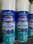 3 New Cans Of Clorox Fabric Sanitizer Spray - Lavender Scent 14 Oz. Disinfectant. Fixed Price $15.99.