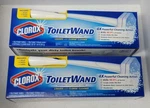 2 Sets Toilet Wand Starter Kit, 6 Disposable Heads, 1 Caddy In Each. Fixed Price $24.99.