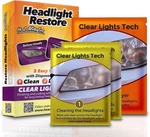 Clear Lights Tech Headlight Restoration Kit Cleaner 3-WIPE System. Fixed Price $24.59.