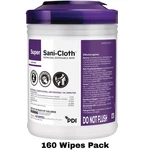 Super Sani-cloth Germicidal Disposable Disinfecting Wipes 6"X6.75" 160. Fixed Price $16.99.