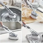 Dish Washing Tool Kitchen Cleaning Soap Dispenser Brush Scrubber Pan. Fixed Price $18.37.