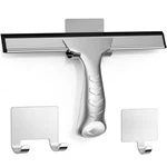 All-purpose Stainless Steel Shower Squeegee For Glass Doors With 2 Adhesive Hook. Fixed Price $11.44.