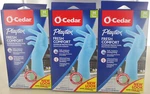 (3) O-cedar Playtex Premium Reusable Cleaning Gloves W/ Drip-catch Cuff Blue Med. Fixed Price $11.86.