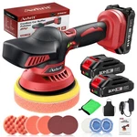 Cordless Car Buffer Polisher Kit W/ 2X2000MAH 21V Batteries, 6 Inch Buffe.... Fixed Price $101.98.