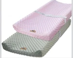Bluesnail Ultra Soft Minky Dot Changing Pad Cover 2 (gray+pink, Pack). Fixed Price $10.00.