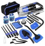 Viewsun 17PIECE Car Cleaning Kit With High Powered Hand Held Vacuum. Fixed Price $47.99.