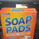 Durablu Steel Wool Soap Pads Purple Tough On Grease Shines Aluminum 8 Pack. Fixed Price $13.00.