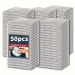 50PC Ultra Fine Wire Dish Cloth Anti Scratch Cleaning Pad Kitchen Scrubber Set. Fixed Price $19.99.