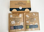 Natural Cleaning Tablets Bundle Dishwasher, Surface, Hand Soap Cleanomic 3 Pack. Fixed Price $22.99.