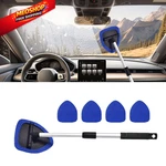 Rgoaanc Car Wash Brush With Long Handle, Windshield 2.5*1*6 Inches, Blue. Fixed Price $12.86.