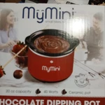 My Mini Chocolate Fondue Dipping Pot W Lid 20 Oz 4 Stainless Forks. Fixed Price $19.00.