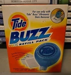 Tide Buzz Refill Pack For Ultrasonic Stain Remover 10 Oz Liquid & 5 Pads. Fixed Price $7.19.