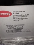 Sprayway Orange Power Plus Heavy Duty Degreaser 12- 15OZ Cans. Fixed Price $129.99.