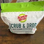 New Scotch Brite Scrub & Drop Toilet Cleaning System Refills Dissolvable Tablets. Fixed Price $13.99.
