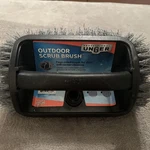 Unger 967840 Outdoor Four-sided Scrub Brush Woodconcretebrick Lifetime Guarantee. Fixed Price $10.00.