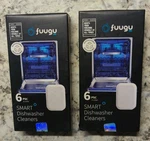 2 Packs Fuugu Smart Biodegradable Dishwasher Cleaner Freshener Of Two. Fixed Price $32.00.