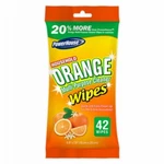 Powerhouse 94067-16 42 Count Multi Purpose Orange Citrus Wipes- Pack Of 32. Fixed Price $83.97.