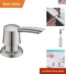 Reliable Brushed Nickel Soap Dispenser - Durable Abs Pump, Easy Maintenance. Fixed Price $28.99.