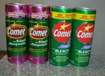 4 Cans Comet Cleanser With Bleach, Powder, Lavender 21 Oz/each Scratch-free New. Fixed Price $26.00.