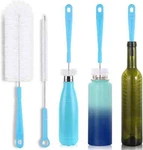Bottle Cleaning Set Long Handle Silicone Brushes Jug Thermos Flask Cleaner. Fixed Price $10.27.