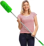 Microfiber Feather Duster Extendable W/ 100 Inches Extra Long Pole Green. Fixed Price $20.75.