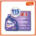 Purex Lavender Blossom Liquid Laundry Detergent, 150 Fl Oz, 115 Loads, Pack. Fixed Price $11.99.