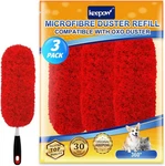 3 Pack Microfiber Reusable Duster Refills Compatible W/ Oxo Washable. Fixed Price $23.51.