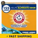 Arm & Hammer Powder Laundry Detergent, Alpine Clean, 9.56 Lb. Fixed Price $31.99.