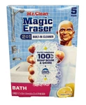 Mr. Magic Eraser Sponge Bathroom Cleaner Soap Scum Shower Tub 5CT. Fixed Price $14.24.