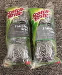 Scotch-brite 214C Heavy Duty Stainless Steel Scouring Pad, 3-PACK X2! Nip. Fixed Price $8.00.