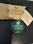 Filson's Original 1/8 Oz. Tin Oil Finish Wax. Fixed Price $20.00.