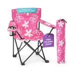 Emily Rose Kids Pink Folding Beach Camp Chair With Cup Holder Safet... Fast Ship. Fixed Price $62.90.