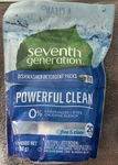 Seventh Generation: Dishwasher Detergent: Free & Clean 20 Packs 12.6 Ounces Fs. Fixed Price $25.90.