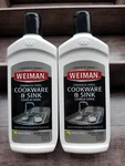 3 Bottles Of Weiman Stainless Steel Cookware & Sink Clean Shine. Fixed Price $25.00.
