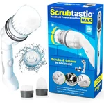 Scrubtastic Max 2 Brush Heads Electric Rechargeable Handheld Scrubber. Fixed Price $34.79.