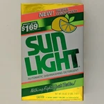 Vintage Sun Light Automatic Dishwasher Detergent 35 Oz Box 1987 Nos. Fixed Price $24.99.