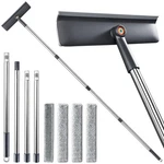 Purexa 3-IN-1 Window Squeegee For Home 60" Charcoal Black With Silver. Fixed Price $24.64.