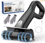 Electric Led Light Grill Brush For Outdoor Bbq Cleaner W/4 Easy-clean Head. Fixed Price $59.99.