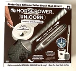 Horsepower Unicorn Motorized Toilet Brush, Powerful Spinning Action R1-0325. Fixed Price $28.95.