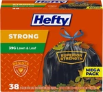 Hefty Strong Lawn & Leaf Trash Bags 39 Gallon 38 Count Heavy Duty Yard Waste. Fixed Price $23.89.