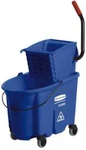 Rubbermaid 35 Qt Plastic Bucket & Wringer 20-1/8" Long X 36-1/2" High 15-3/.... Fixed Price $226.67.